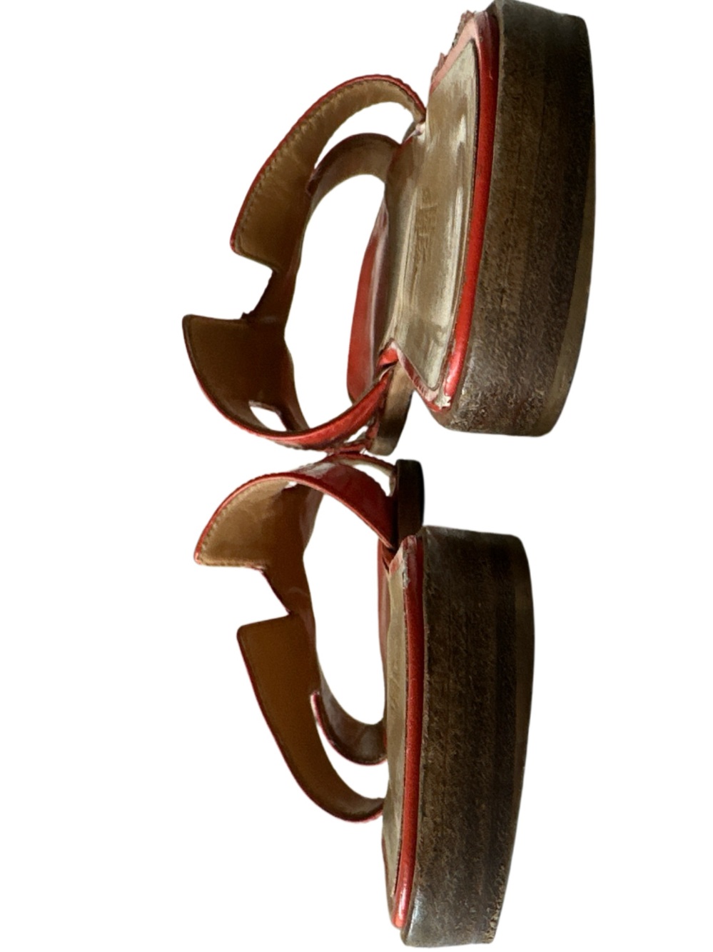 Hermes Oran Women’s Sandals Orange Size 40.5 - Picture 11 of 11